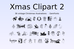 Related font Xmas Clipart 2
