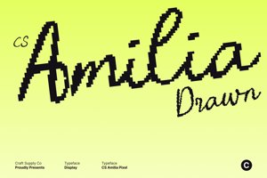 Related font CS Amilia Pixel