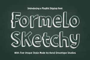 Related font Formelo Sketchy