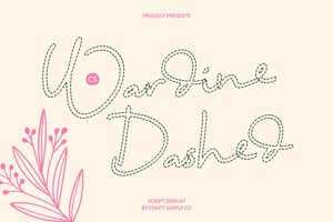 Related font CS Wardine Dashed