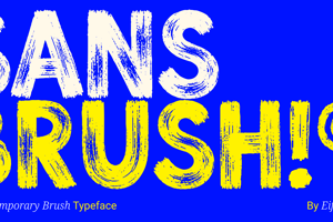 Related font Sans Brush