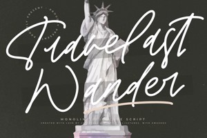 Related font Travelast Wander VERSION