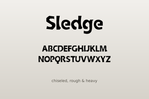 Related font Sledge