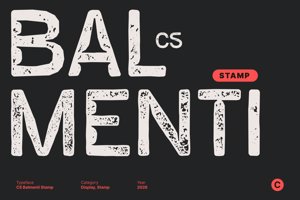 Related font CS Balmenti Stamp