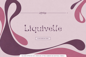 Related font Liquivelle