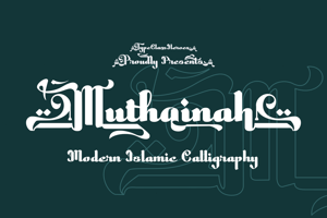 Related font Muthainah - Islamic Calligraphy