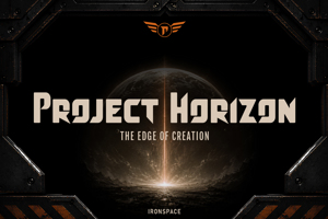 Related font Ironspace Grunge