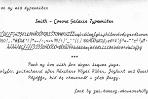 Smith-Corona Galaxie Typewriter