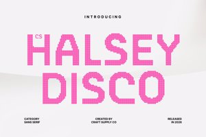 Related font CS Halsey Disco