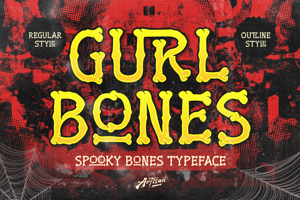 Related font Gurl Bones