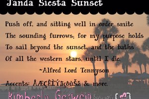 Janda Siesta Sunset