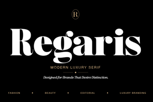 Related font Regaris Thin
