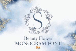 Beauty Flower Monogram
