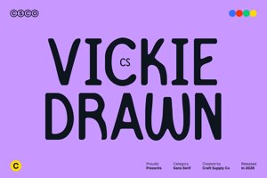Related font CS Vickie Drawn