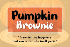 Pumpkin Brownie