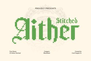 Related font CS Aither Stippled