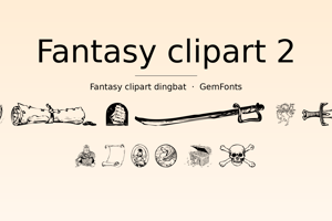 Related font Fantasy clipart 2