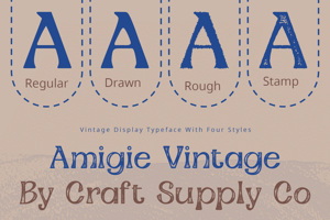 Amigie Vintage Stamp