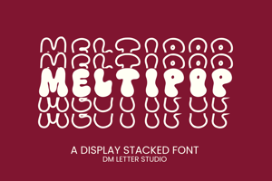 Related font Meltipop Stacked