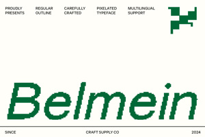Related font Belmein Pixel