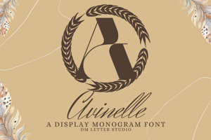Related font Avinelle Monogram