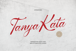Related font Tanya Kata