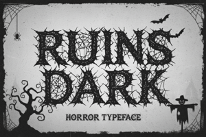 Related font Ruins Dark