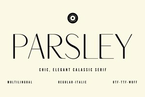 Related font Parsley