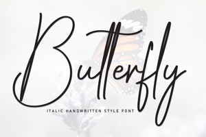Related font Butterfly