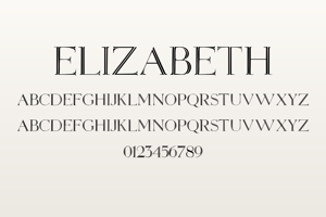 Related font Elizabeth