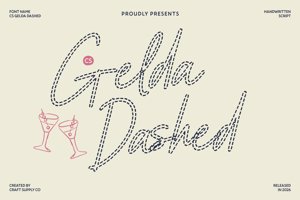Related font CS Gelda Dashed