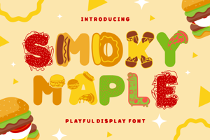 Smoky Maple – Display Burger Font