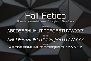 Related font Hall Fetica