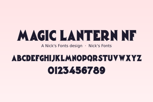 Related font Magic Lantern NF