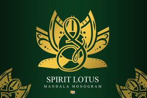 Spirit Lotus Mandala Monogram