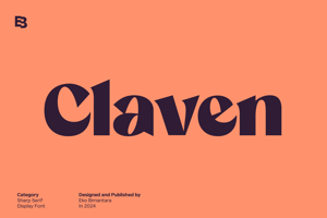 Related font Claven