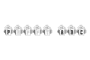 Related font BJF Xmas Puppy