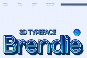 Related font Brendie 3D