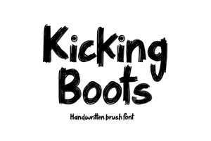 Related font Kicking Boots