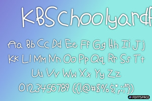 Related font KBSchoolyardPranks