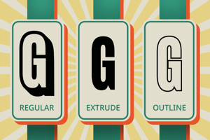 Related font Godger 3D