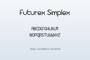 Related font Futurex Simplex
