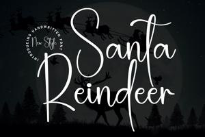 Related font Santa Reindeer