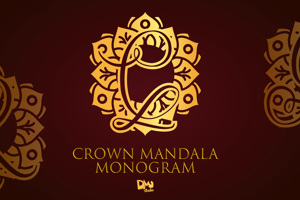 Crown Mandala Monogram