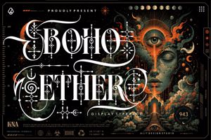 Related font Boho Ether