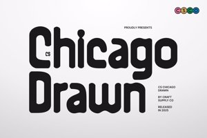 Related font CS Chicago Drawn