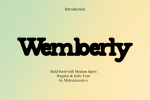 Related font Wemberly