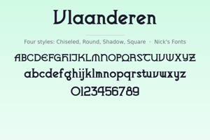 Related font Vlaanderen