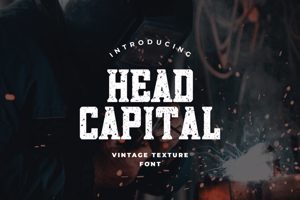 Related font Head Capital Bold Grunge