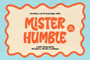 Related font Mister Humble